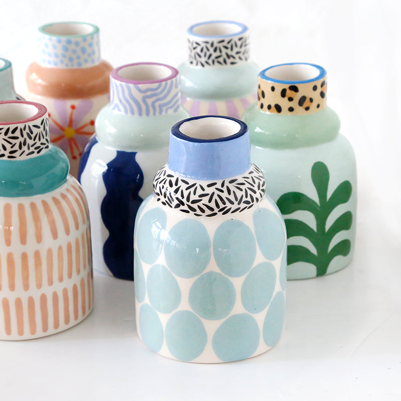 Vase "Yoyo Bleu"