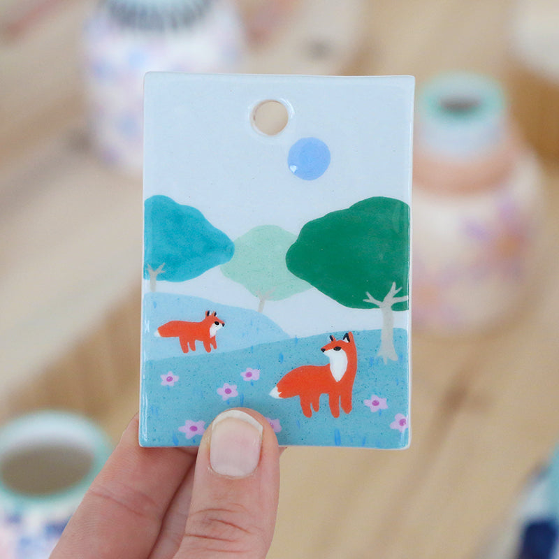 Mini tableau - Les Renards