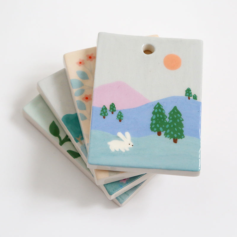 Mini tableau - L'oiseau dans les feuillages