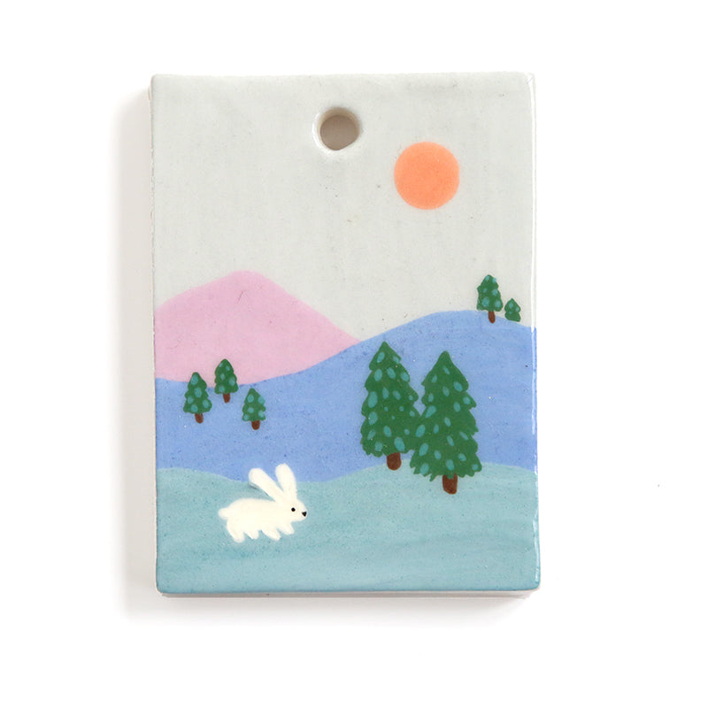 Mini painting - Bird in the leaves