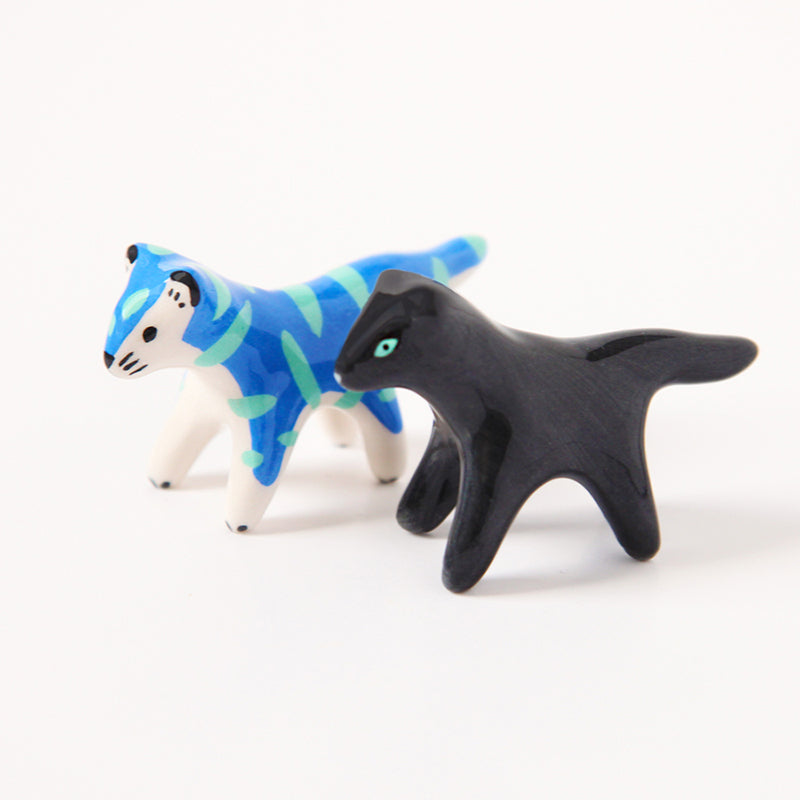 Mini tigre bleu et vert