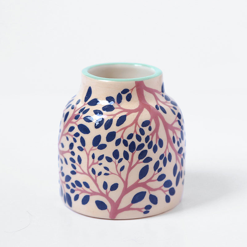 Petit vase "Feuillage du soir"
