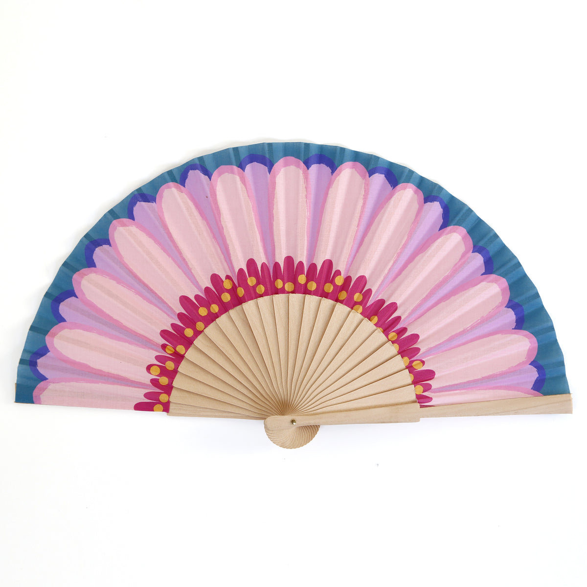 Fan - Purple flower